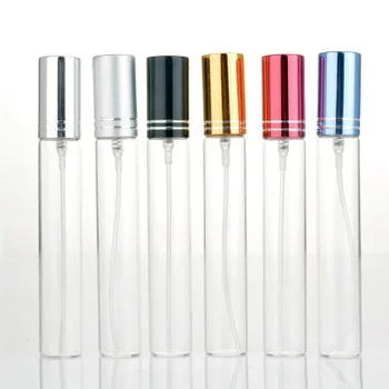 50gab/daudz 5/10/15ML Portatīvo Krāsains Stikls Uzpildāmas Smaržu Pudele Ar Pulverizators, Tukši Kosmētikas Tilpnes Ar Izsmidzinātāja T