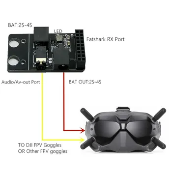 5.8 G RX OSTAS 2.0 Standarta Audio/Video Digitālās FPV Aizsargbrilles Simulācijas Uztvērējs Valdes RX5808 Jaudas Moduļa