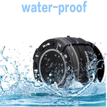 Retekess TR622 Bluetooth Skaļruni IPX67 Ūdensizturīgs Bezvadu Dušas Skaļrunis Auto Portatīvo Skaļruni Ar FM Radio piesūcekni