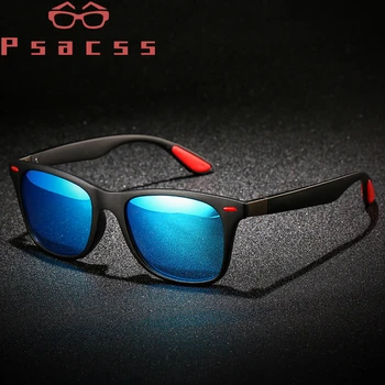 Psacss ZĪMOLA Laukumā Polaroid Saulesbrilles Vīriešiem Braukšanas Zvejas Classic Saules Brilles Vīriešu Vintage Black Sunglass gafas de sol hombre