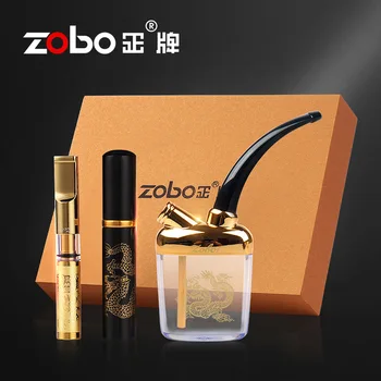 Zobo tīrīšanas pārstrādāt filtra turētājs+ūdenspīpe cauruļu komplekti vīriešu sieviešu bieza un tievs(8mm+6mm) cigaretes, dāvanu kastē