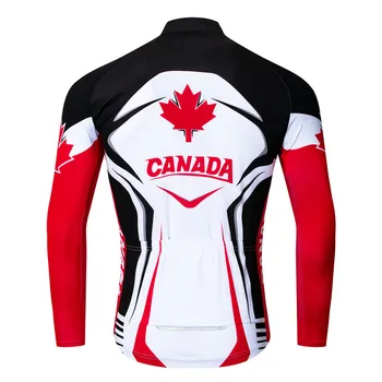 Weimostar Kanādas Komanda, pro Velo Jersey garām Piedurknēm Vīriešiem Maillot Ciclismo mtb Velosipēdu Džersija Tops Rudens Velo Velo Apģērbs