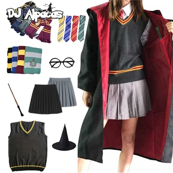 Burvju Apmetnis Cosplay Kostīms, Mantija, Kostīmu Cape Hermione Grendžera Cosplay Halloween Puse Drēbes Dāvanu