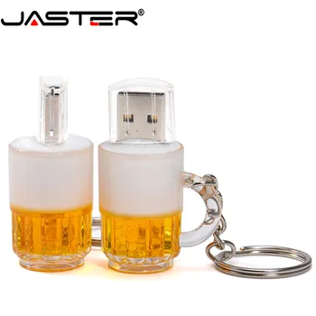 JASTER plastmasas īpašu alus krūze modeli, usb 2.0 flash drive pendrive 8gb 16gb 32gb 64GB atmiņas karti memory stick pen drive USB zibatmiņas diskā