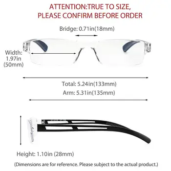 Cyxus Anti Zilā Gaisma Bez Apmales Brilles Acu Nostiepes Brilles Pārredzamu Lēcu Unisex Datoru Briļļu 8901