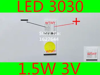 200pcs AOT LED 3030 LED TV Apgaismojums liela Jauda 1.5 W 3 V LED Apgaismojums balts LED Aizmugurgaismojuma LCD TV Piemērošanu