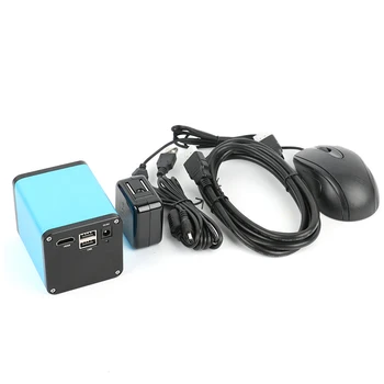 SONY Sensors IMX290 Auto Fokusu HDMI Video Nozares Mikroskopa Kamera +180X C-Mount Objektīvs 144 LED Ring Light For PCB ar Mīkstlodi