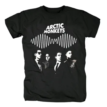 Kokvilnas Arctic Monkeys Garage Rock Alternatīvā Roka ESMU albumu Jaunu melns T-krekls Eiropas Izmērs