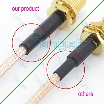 Karstā pārdošanas N tipa vīriešu plug 90 grādu SMA male plug connector ar 20inch 50cm RG316 RF Koaksiālie Bize Džemperis ar ZEMU Zaudējumu kabelis