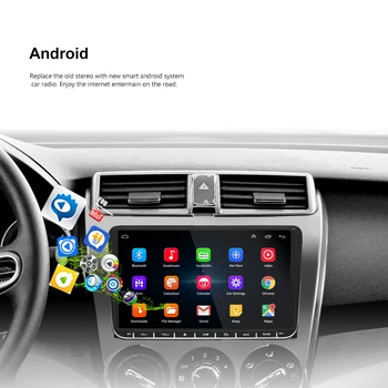 Podofo Auto Multimedia player Android GPS 1 Din Auto Radio Stereo Volkswagen/POLO/PASSAT/Golf/Skoda/T5/Adrese/Sharan/MK5/MK6