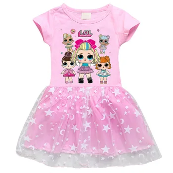 L. O. L Pārsteigums! Princese Vasaras Kleitas Mežģīnes Īsām Piedurknēm Tutu Toddler Cosplay Party Ziemassvētku Kleita Svārki Apģērbu Dāvanu