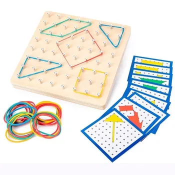 Montessori Rotaļlietas Izglītojošās Koka Rotaļlietas Valdes Matemātisko Manipulatīvu Formas Izziņas Pirmsskolas Mācību Rīku, Bērnu rotaļlietas