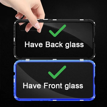 Dubultie Stikla Magnētiskā Case For Samsung Galaxy A71 A51 A70 A50 A31 M31 A11 A30 A7 A40 A41 M21 A8 A9 A10 2018 Aizsargātu Vāciņu