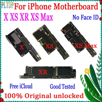 Oriģināls Atbloķēt Mātesplati Par iPhone X XS XR XS MAX Mainboard 64GB, 128GB un 256 gb Ar Mikroshēmas iPhone X Loģika Valdes Seja ID