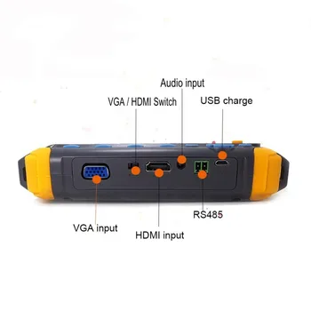 Modernizētas 4 1 5MP AHD TVI 4MP CVI Analogo Drošības Kameru Testētājs IV8W 5 Collu CCTV Testeri Monitora VGA, HDMI Ievade UTP Kabeļu Pārbaudes