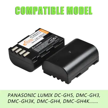 2gab 1900mAh DMW-BLF19 DMW BLF19 BLF19E DMW-BLF19e DMW-BLF19PP Akumulators + LED Dual USB Lādētājs Panasonic Lumix GH3 GH4 GH5 G9