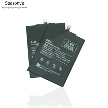 Seasonye 2gab/daudz 4000mAh / 15.4 Wh BM47 / BM 47 Mobilo Telefonu Rezerves Akumulatoru Xiaomi Redmi Hongmi 3 3S 3 S 4X 3X 3 Pro