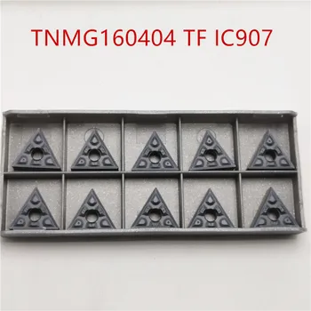 100GAB TNMG160404 TF IC907 / IC908 Ārējās Virpošanas Instrumenti, Karbīda ielikt TNMG 160404 Virpas, frēzes Instrumentu CVD+PVD pagrieziena ievietot