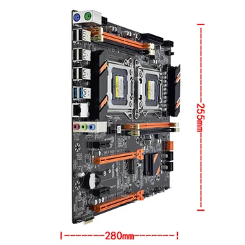 X79 Dual CPU Mātesplates LGA2011 Pamatplates DDR3 REG ECC USB3.0 Sata3.0 Ar Xeon Procesoru, Mātesplati E5 C1C2V1V2