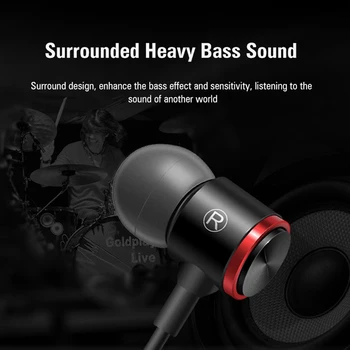 S320 Stereo Bass Austiņas In-Ear Universālā 3,5 MM Vadu Austiņas Metāla augstas precizitātes Skaļrunis ar MIKROFONU, lai Xiaomi Samsung, Huawei Telefoniem