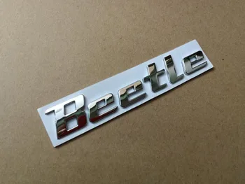 5X 3D Metāla Uzlīmes Vabole Emblēmas Nozīmīti Chrome Vēstuli Logo Decal Par Volkswagen VW Beetle Aizmugures Bagāžnieka Dekoru Piederumi