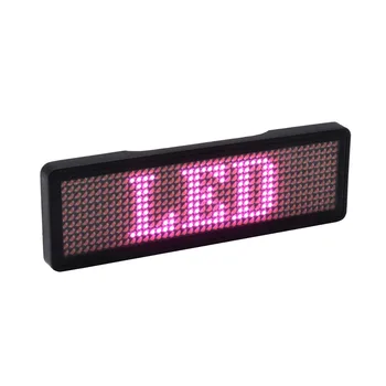 Augstas kvalitātes ritināšana darbojas teksts, mazs LED displejs, LED žetons LED ziņu zīmi DIY LED vizītkarti LED nosaukums nosaukums tag zīme