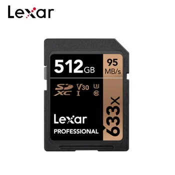 Sākotnējā Lexar 633x 512 GB U3 SD atmiņas Karte, SDXC Profesionālās Atmiņas Karte, Class 10 V30 Max 95MB/s Flash Kartes 4K Video Kameras