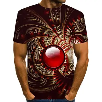 Smieklīgi 3D Zibens T kreklu apdruka Vīriešu Sieviešu Vasaras Modes Īsām piedurknēm Harajuku Streatwear Ģeometriskā Psychedelic 3D Iespiesti Tshirt