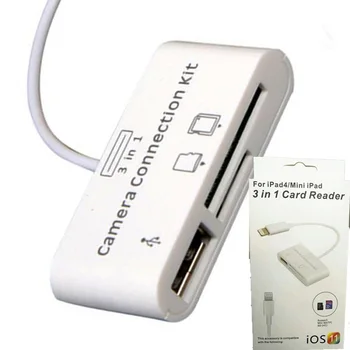 USB Karšu Lasītājs Micro SD Kamera DSLR Saiti Adapteris iPad,iphone X 8 7 6 5 iOS 12