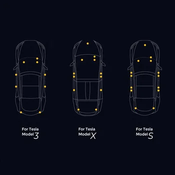 Auto LED Gaismas Automašīnas salona Gaismu Tesla Modelis 3 Modelis Y S Modelis Model X Ultra Spilgti Bagāžnieka Lampas Nomaiņa Automašīnas Durvis Lampas