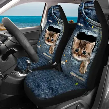 3D Dzīvnieku Vilks Drukāšanas Universālie Auto Sēdekļu Pārvalki Auto Dizains Auto Sēdekļa Vāku Automašīnas Komplektu Sēdekļa Vāku Aizsargs, Interjera Aksesuāri
