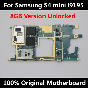 8GB Samsung Galaxy S4 Mini i9190 i9195 Oriģināls, Atslēgt, Pamatplate (Mainboard Ar Pilnu Mikroshēmas OS Loģika Valde