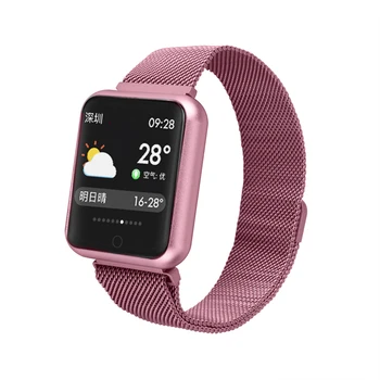 Sporta IP68 Smart Skatīties P68 fitnesa rokassprādze darbības tracker sirds ritma monitors asins spiedienu, ios, Android, smart watch band