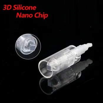 50 Gabalu Maināmiem Nano Balto Galvu, Vienreizējās lietošanas Derma Pildspalvu Izmantot 3D Silikona Nano Adatu Kārtridži Dr. pildspalvu M7 M5 N2 MTS PMU