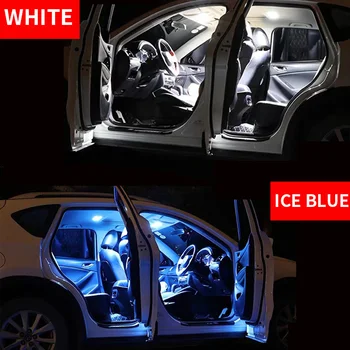 11pcs Auto Piederumi Balts Interjers LED Spuldzes Iepakojuma Komplektu 2013. gada līdz 2017. gadam Toyota Avalon T10 31MM Kartes Dome Bagāžnieka Lampas
