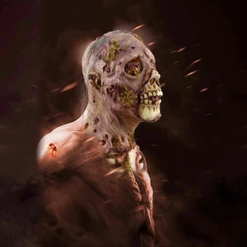 Cosmask Helovīna Zombiju Bryophyte Bioķīmisko Monster Mask Galvassegas Briesmīgi Puse Cosplay Maska Haunted House Šausmu Maska