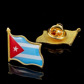 5GAB Kubas Valsts Karoga Drošības Tapu un Žetons Broša Metāla Apģērbu/Kaklasaite/Cepures/Cepures/Somas/Mugursomas