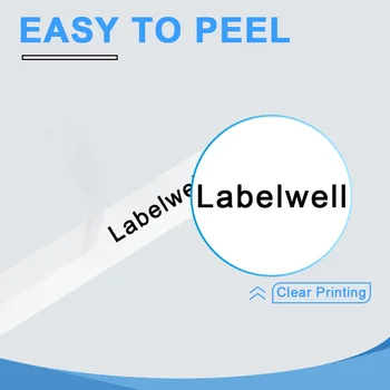 Labelwell 5gab 40913 Melns uz Balta laminēta lentes Saderīgu 9mm Dymo D1 Etiķetes, Lentes, lai LabelManager 160 280 LP100 LP150 LP200