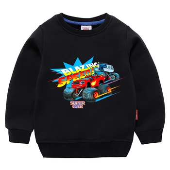 Blaze un monster mašīna dzimšanas dienu apģērbs Bērnu džemperis 2019. gada rudenī bērnu apģērbu moletom infantil bērniem, hoodies