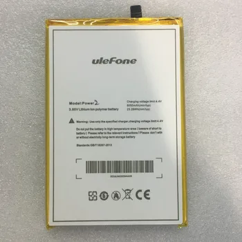 Rezerves Akumulatoru Ulefone Jauda 2 Power2 mobilo telefonu 6050mAh Uzlādējams Li-polymer Baterijas Batteria Pārbaudīta