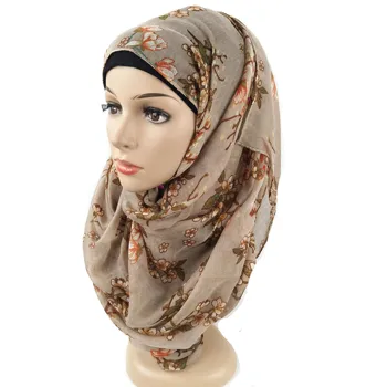 H21 Augstas kvalitātes ziedu iespiesti viskoze ilgi hijab šalle šalles sprogot sieviešu šalle haedband wrap 10pcs/daudz 180*90cm