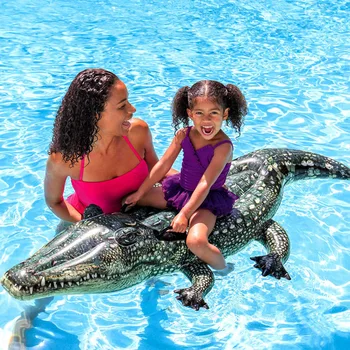 Bail Simulācijas Krokodils, Sekla Ūdens, Spēlējot Baseins, Bērnu Peldēt Mat Baseins Piepūšamās Gultas Biedējoši Dzīvnieku Plostu Rotaļlietas