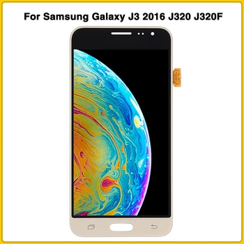Testēti Augstas LCD Samsung Galaxy J3 2016 J320 J320F J320FN J320H J320M LCD Displejs, Touch Screen Panelis Digitizer Montāža