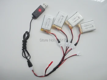 3.7 v 650mah -20 ° c baterija+USB kabelis, lādētājs dūkoņa X5C X5 X5SC X5SW X5C-1 2.4 G rc quadcopter daļas Li-po akumulators
