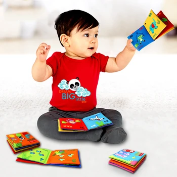 6 grāmatas/set Ķīniešu-angļu auduma, grāmatu kopumu, bērnu izziņas audumu katalogs bērnu izglītības rotaļlietas, izziņas mācību grāmatas