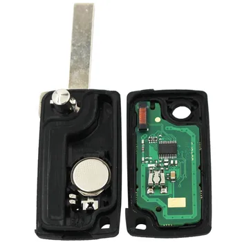 2 Pogas, Keyless ieceļošanas Tālvadības Atslēgu ID46 Čipu 433mhz (bez Groove) par Citroen C3 A51 modeļa DS3 VA2 Asmens 2010. gada līdz 2013. gadam