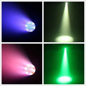 LED skatuves gaismas zoom19x15w RGBW pārvietojas vadītājs, gaismas, deju grupa club disko DJ profesionālais aprīkojums